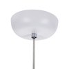 Dekoracyjna nowoczesna biała lampa wisząca designerska skandynawska owalna tkaninowy abażur 45cm SILK V-shape ST-2331-45 Step Into Design